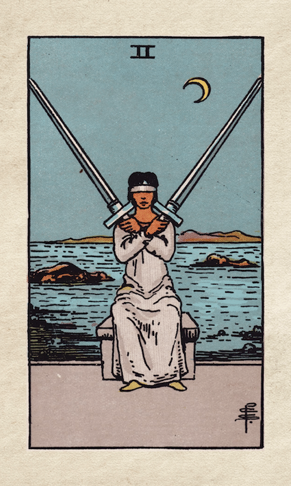 Rider Waite Tarot Two of Swords