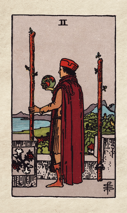 Rider Waite Two of Wands