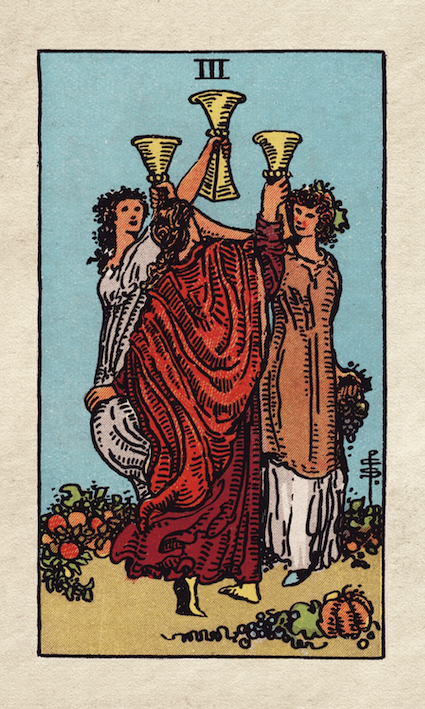 Rider Waite Three of cups