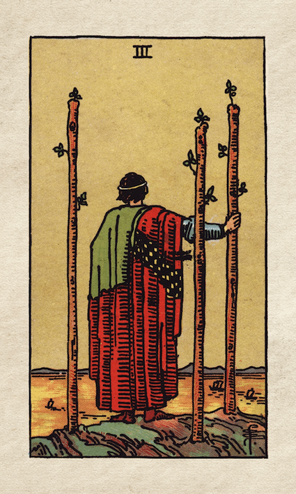 Rider Waite Three of Wands