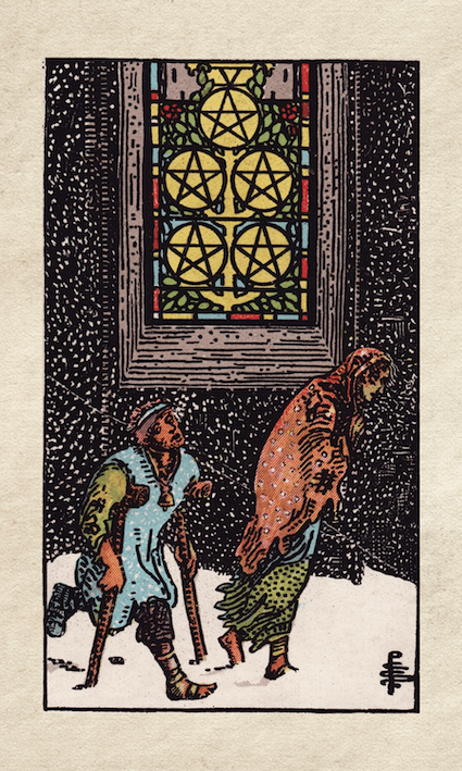 Rider-Waite Tarot Five of Pentacles