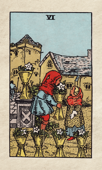 Rider Waite Six of Cups