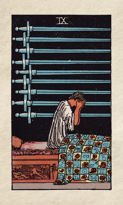 09 Nine of Swords Rider Waite Tarot Nine of Swords
