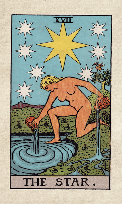 17 The Star Tarot Major Arcana Rider Waite The Star