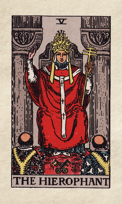 5 The Hierophant Tarot Major Arcana Rider Waite Tarot The Hierophant