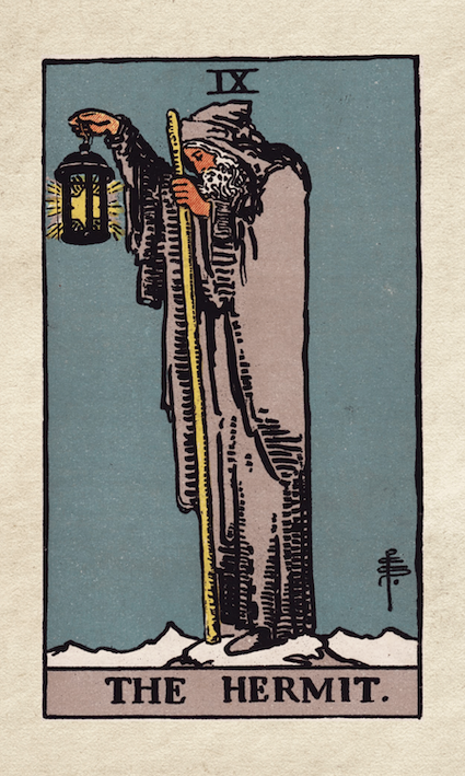 9 The Hermit Tarot Major Arcana Rider Waite Tarot The Hermit