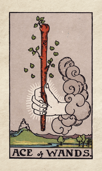 Rider-Waite Tarot Ace of Wands