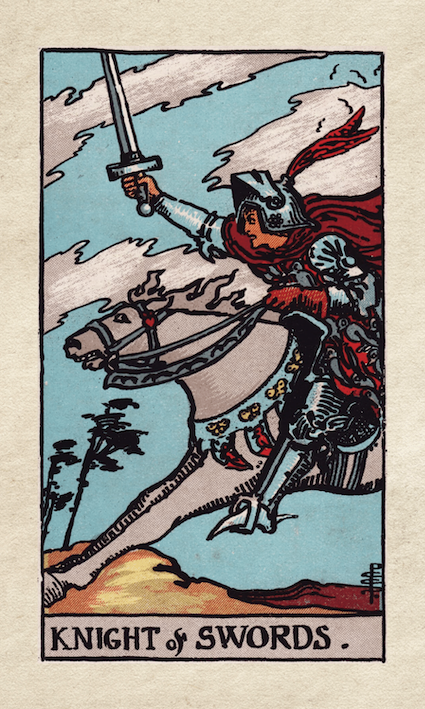 Knight of Swords Rider Waite Knight of Swords