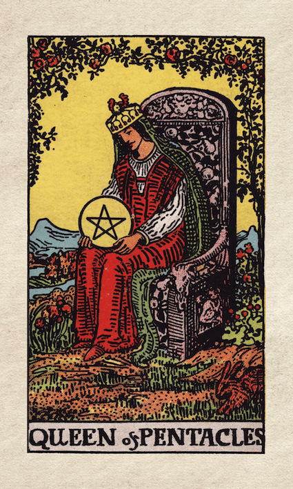 Queen of Pentacles Rider-Waite Tarot Queen of Pentacles