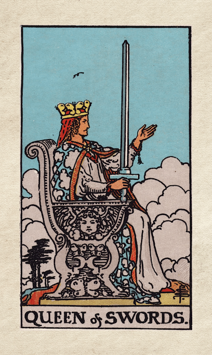 Rider Waite Tarot Queen of Swords