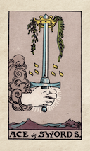 Ace of Swords stamp ace of swords