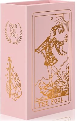 Pink rider waite tarot deck cards