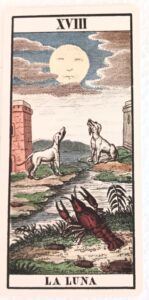 The moon La Luna tarot card Milanasi